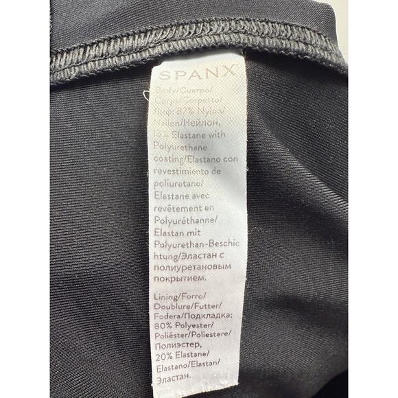 Spanx Leggings Womens Medium Quilted Faux Leather Shiny Pull on Moto Pants - Picture 5 of 9